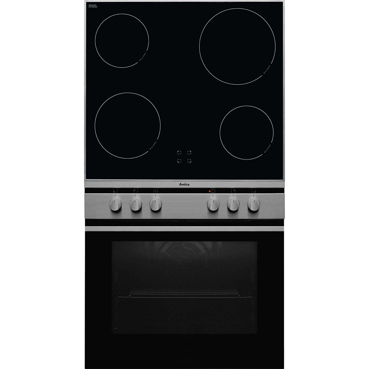 Amica Einbau-Herdset EHC 12708 E eds ScandiumDesign, 65-L-Garraum