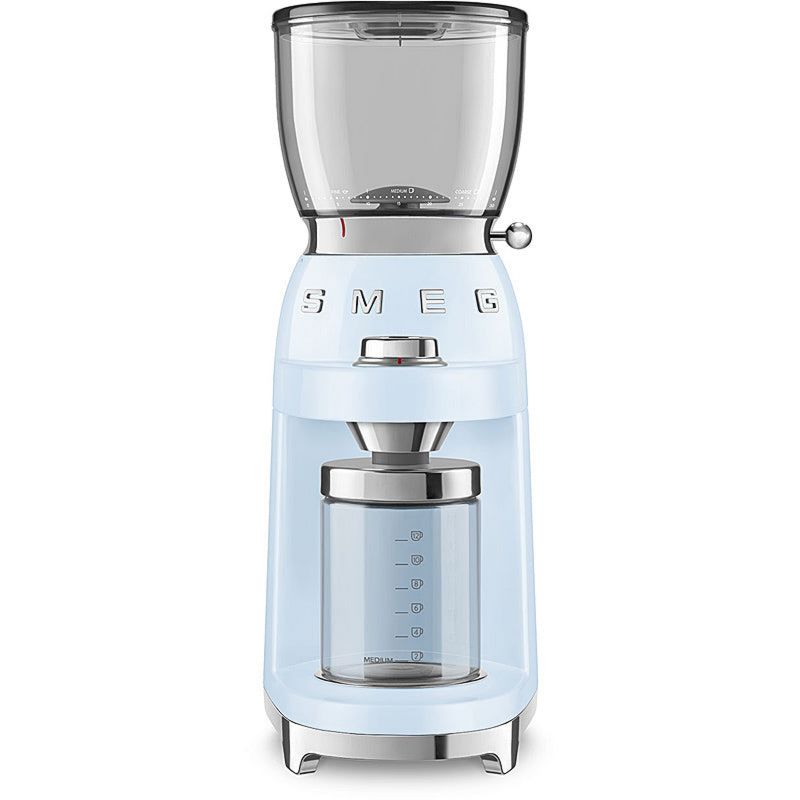 Smeg Kaffeemühle CGF01PBEU 50's Retro Style Pastellblau, Edelstahl