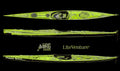 WIG Kayaks Seekajak Rapid 544 Marathon Seekajak-Carbon-Kevlar Layup-Acid Green