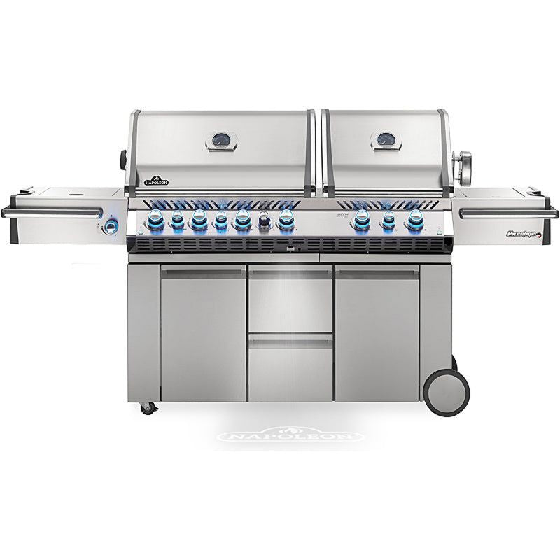 Napoleon Gasgrill Prestige Pro 825 PRO825RSBIPSS-3-DE mit Infrarot SIZZLE ZONE und Zubehör