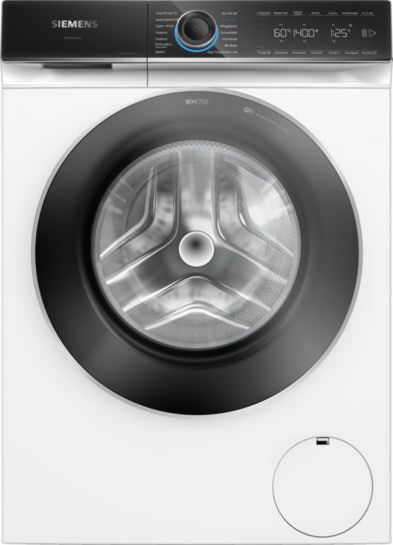 Siemens Waschmaschine iQ700, Frontlader 9 kg max. 1400 U/min. WG44B2040 Weiß