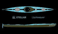 STELLAR Lightweight Kajak S16 G3-Multisport Layup-Modell mit Skeg-Teal/Black mit Skeg