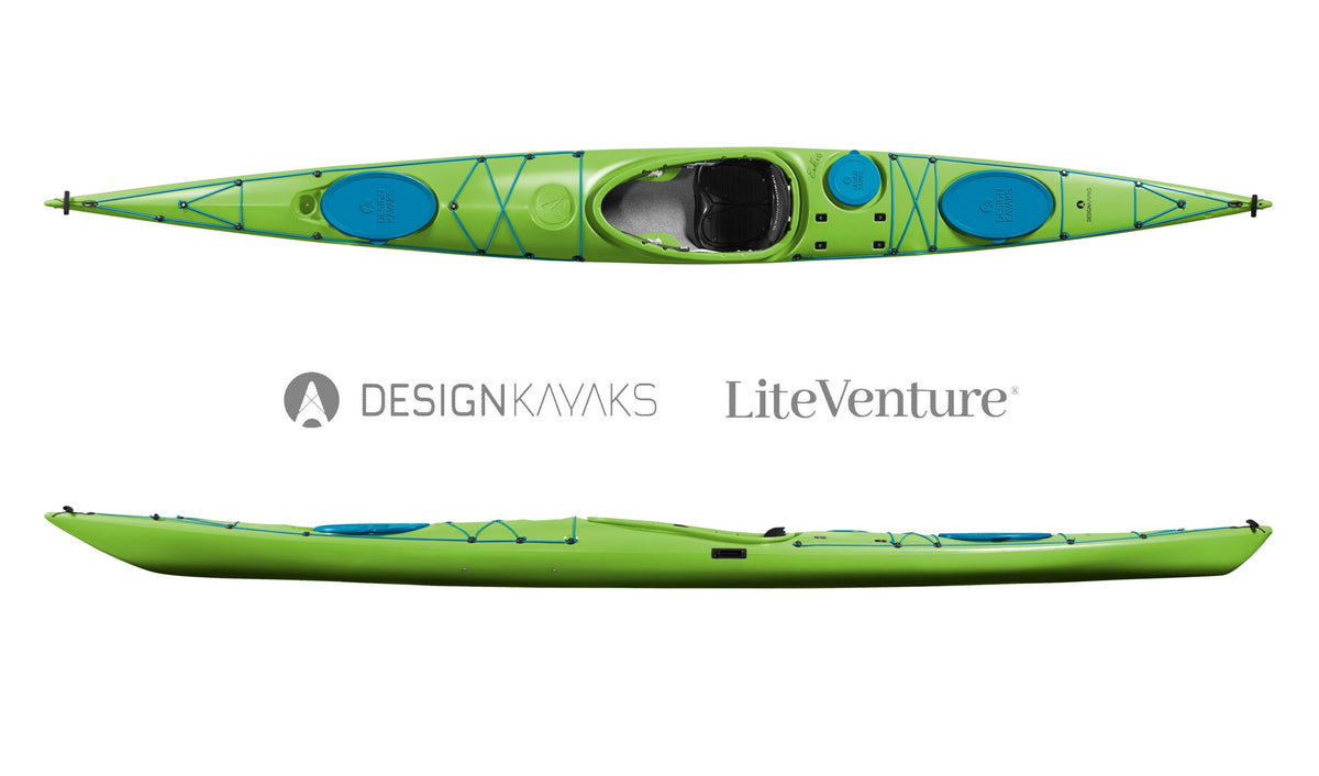 Design Kayaks Endless Large Seekajak in Spring Green aus XDPE mit hoher Spurtreue und Stauraum für längere Touren