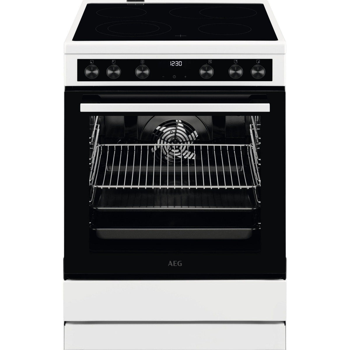 Electrolux AEG Herd Elektroherd CCB6446BBW 60 cm, 73-L-Garraum, Heißluft
