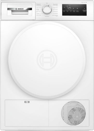 Bosch Serie 4 WTH83004 Wärmepumpentrockner in Weiß mit 8 kg Beladung