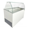 Kühlvitrine Speiseeisvitrine Corsica, 0,90 Meter, Weiß, Abmessungen: 909x684x1229 mm B×T×H