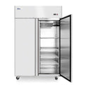 Gefrierschrank Tiefkühlschrank, mit 2 Türen, 1240 Liter, Umluftkühlung, Edelstahl