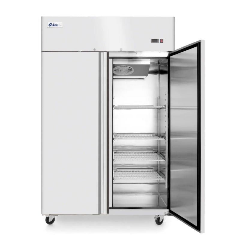 Gefrierschrank Tiefkühlschrank, mit 2 Türen, 1240 Liter, Umluftkühlung, Edelstahl