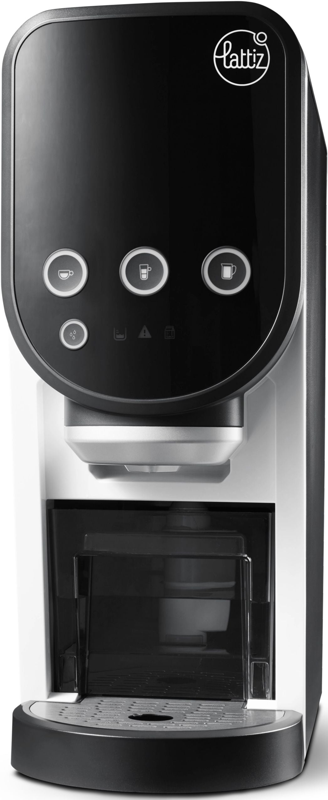 Lattiz GO! kompaktes Milchschaumsystem in Schwarz mit automatischer MHD-Erkennung für Milchpacks