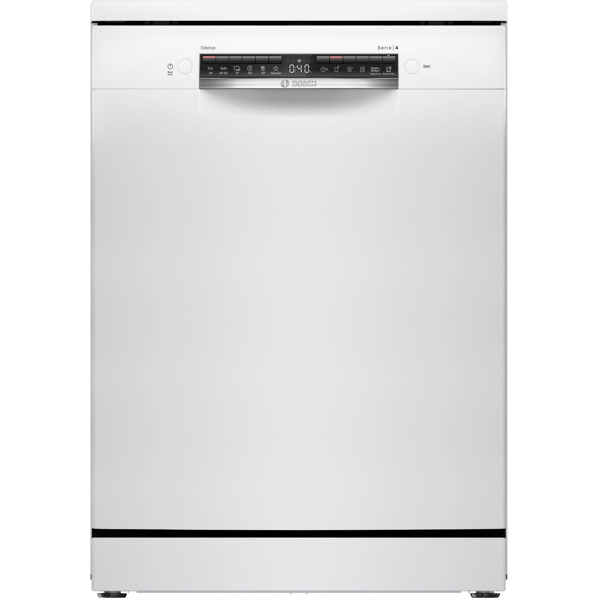 Bosch Serie 4 SMS4HTW16E freistehender Geschirrspüler 60 cm in Weiß mit 13 Maßgedecken, Home Connect, AquaStop und Energieklasse C