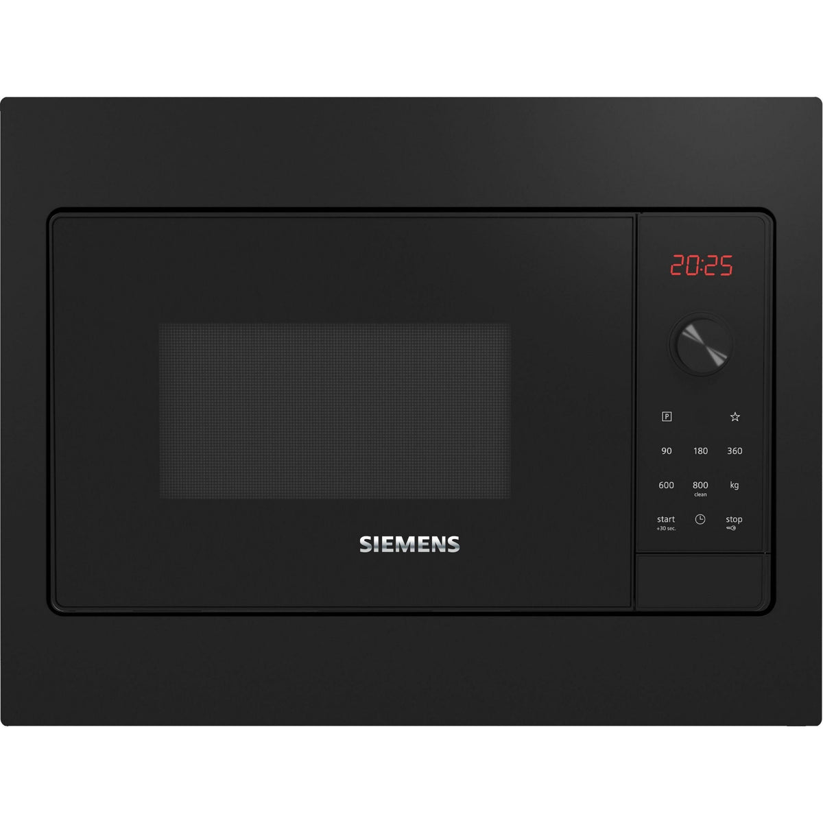 Siemens Einbau-Mikrowelle BF523LMB3 iQ100, 20-L-Garraum, 800 W Mikrowellenleistung, fünf Leistungsstufen, humidClean-Reinigung