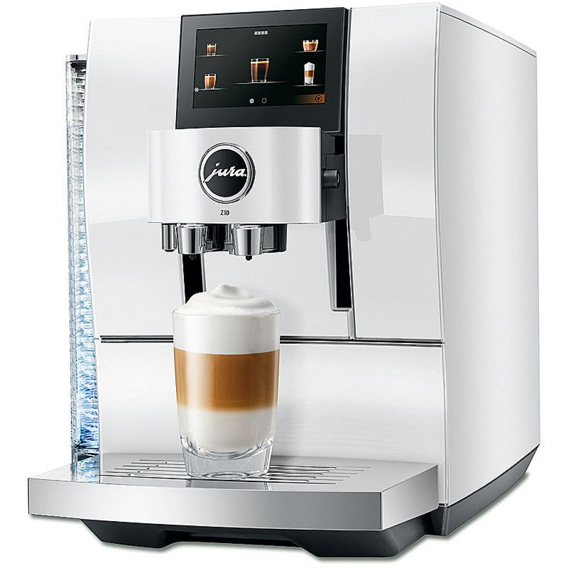 JURA Kaffeevollautomat Z10 Diamond White EA, 2,4 L Wassertank, 280 g Bohnenbehälter, Touchdisplay, Maße B × H × T : 32 × 36,3 × 47 cm