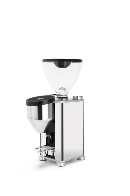 Rocket Kaffeemühle Giannino Chrom/schwarz, 55mm Mahlwerk, stufenlose Mahlgradeinstellung, Touchdisplay, 55-mm-Mahlscheiben